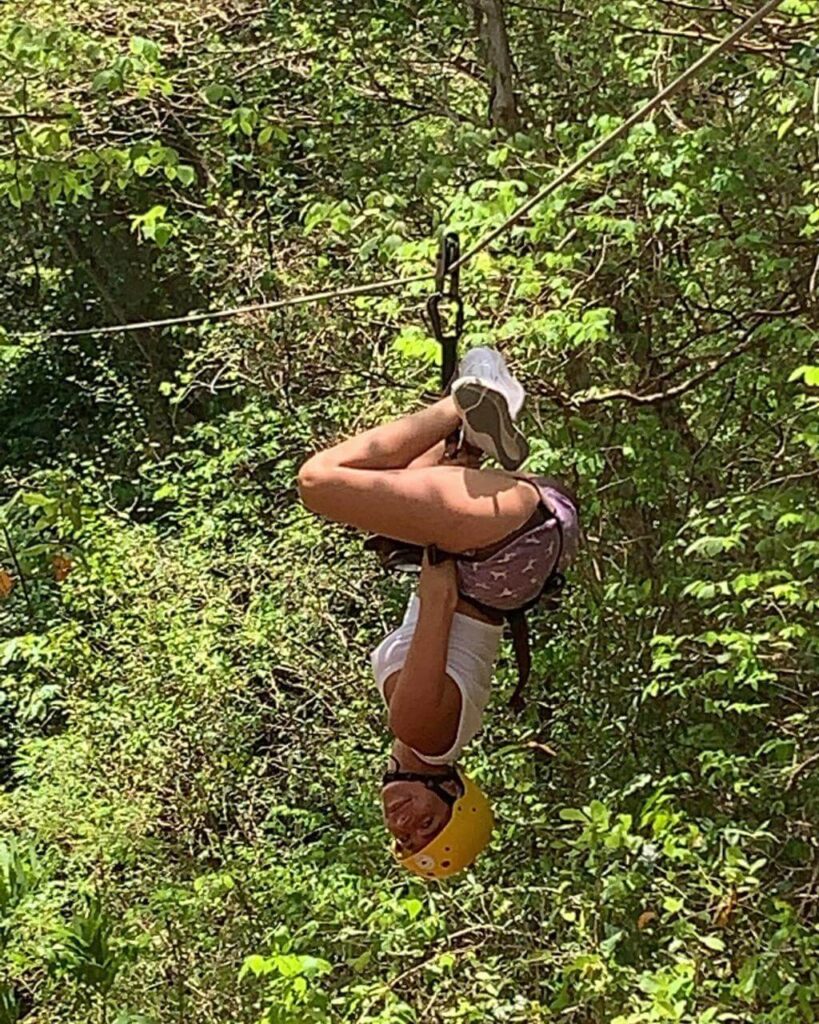 A thrilling zipline ride through the lush forests of Tamarindo, Costa Rica